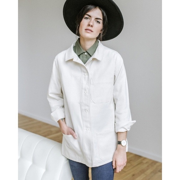 Tradlands Jackets & Blazers - Tradlands Chore Coat in Natural Canvas